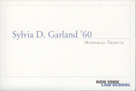 Sylvia D. Garland '60 Memorial Tribute by New York Law School