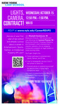 LIGHTS, CAMERA, CONTRACT! by Office of Academic Planning and Career Development.