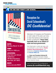 Reception for David Schoenbrod’s DC Confidential