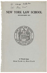 1963-1964 Bulletin by New York Law School