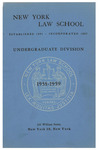 1958-59 Undergraduate Division by New York Law School