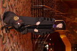 NYLS graduate Amanda Davis wit her guide dog