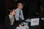 NYLS Staff at the information desk