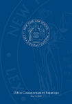 2010 Commencement Program by New York Law School
