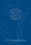2009 Commencement Program by New York Law School