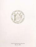 2003 Commencement Program by New York Law School