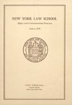 1978 Commencement Program by New York Law School