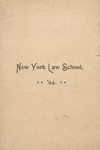 1894 Commencement Program by New York Law School