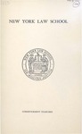 1963 Commencement Program by New York Law School