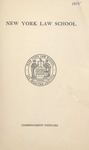 1955 Commencement Program by New York Law School