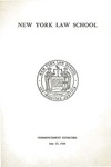 1968 Commencement Program by New York Law School