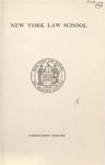 1958 Commencement Program by New York Law School