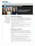In the News: Faculty Insights on National Headlines