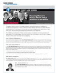 Honoring Women’s History Month: NYLS Alumnae on the Bench by Jennifer Bancamper