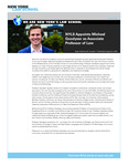 NYLS Appoints Michael Goodyear as Associate Professor of Law by Dean Anthony W. Crowell