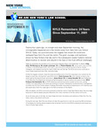 NYLS Remembers: 24 Years Since September 11, 2001 by New York Law School