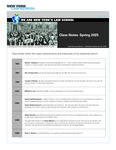 Class Notes: Spring 2025 by New York Law School