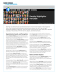 Faculty Highlights: Fall 2025 by New York Law School