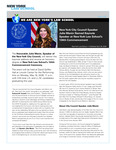 New York City Council Speaker Julie Menin Named Keynote Speaker at New York Law School’s 134th Commencement by New York Law School