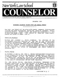 Counselor, November 1989 by New York Law School