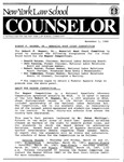 Counselor, November 1986 by New York Law School