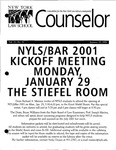 Counselor, vol. 21, no. 16, January 22, 2001 by New York Law School