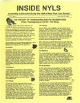 Inside NYLS, vol. 4, no. 2, November 25, 1999