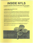 Inside NYLS, vol. 4, no. 4, February 25, 2000
