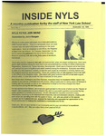 Inside NYLS, vol. 3, no. 1, September 25, 1998 by New York Law School