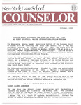 Counselor, October 1988 by New York Law School