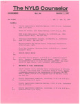 The NYLS Counselor, December 1, 1983 by New York Law School