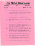 The NYLS Counselor, March 1, 1984 by New York Law School