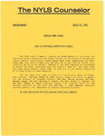 The NYLS Counselor, March 22, 1984 by New York Law School