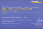 The 4th Annual Tony Coelho Lecture in Disability Employment Law and Policy by New York Law School