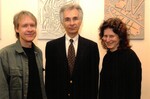 Professors Frank Munger and Tanina Rostian, Law and Society Colloquium Chairs, with Alan Sarat, speaker
