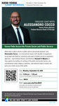 Fireside Chat | Alessandro Cocco: Career Paths Across Private Sector and Public Service
