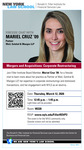 Fireside Chat | Mariel Cruz ‘09: M&A and Corporate Restructuring