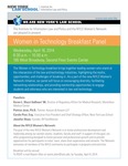Women in Technology Breakfast Panel by New York Law School