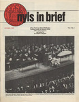 In Brief, vol 1, no. 1, October 1976