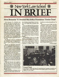 In Brief, vol. 10, no. 7, Fall 1989 by New York Law School