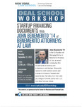 Deal School Workshop | Startup Financing Documents with John Benemerito '14 of Benemerito Attorneys at Law