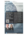 Lunch Conversation: Carrying Out an International Human Rights Investigation