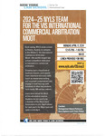 2024-25 NYLS Team for the VIS International Commercial Arbitration Moot