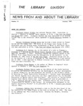 The Library Liaison, January 1985 by Mendik Library