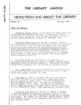 The Library Liaison, February 1985 by Mendik Library