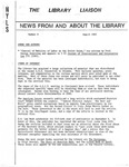 The Library Liaison, August 1983 by Mendik Library