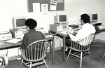 Old library computer terminals