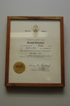 Joseph Solomon | Phi Delta Phi Certificate