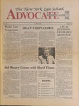 The New York Law School Advocate, vol 1, no. 2, October, 1982 by New York Law School