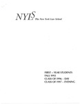 First Year Students: Fall 1993